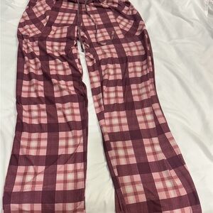 Lucky Brand Pink Plaid Pajama Pants